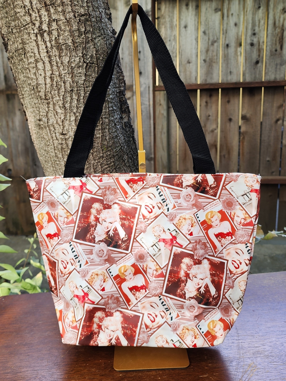 Classic Photo-Print Tote Bag in Multicolor